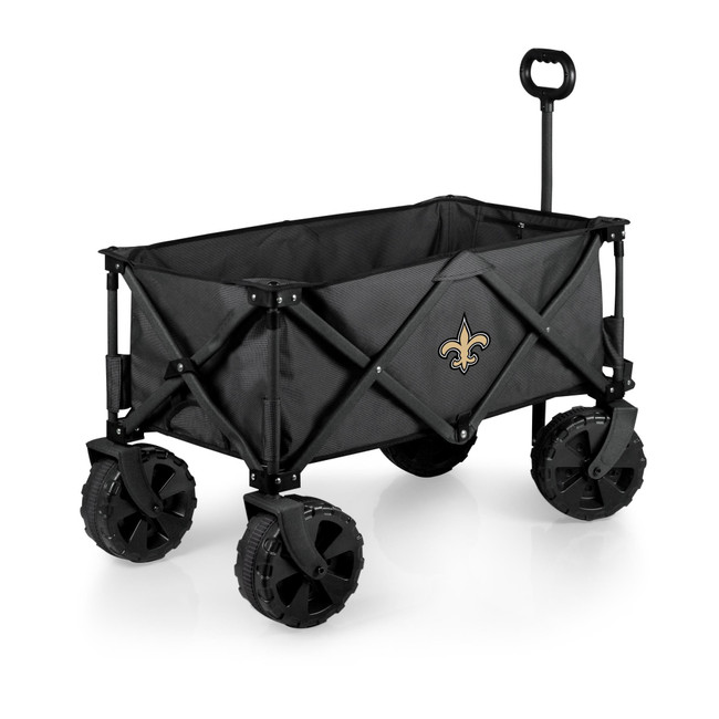 New Orleans Saints Adventure Wagon Elite All-Terrain Portable Utility Wagon, (Dark Gray)