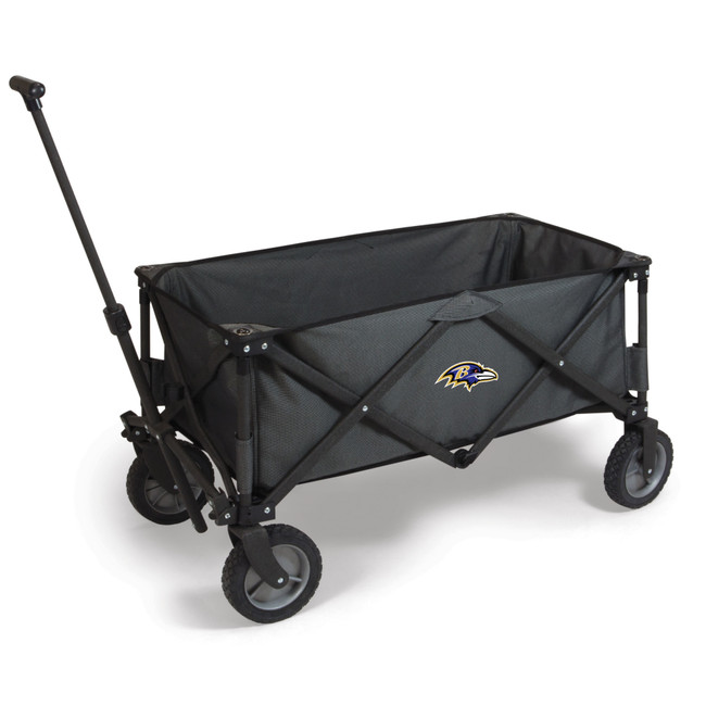 Baltimore Ravens Adventure Wagon Portable Utility Wagon, (Dark Gray)