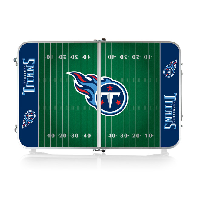 Tennessee Titans Concert Table Mini Portable Table, (Charcoal Wood Grain)