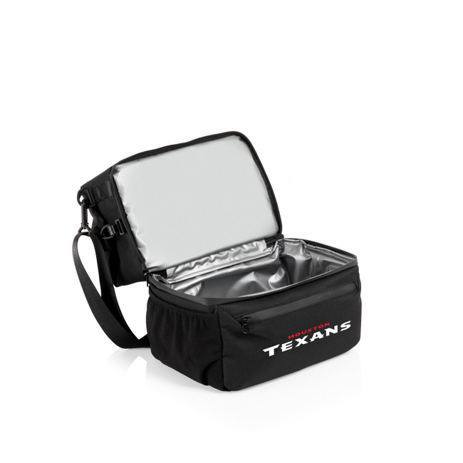 Houston Texans Tarana Lunch Bag Cooler with Utensils, (Carbon Black)