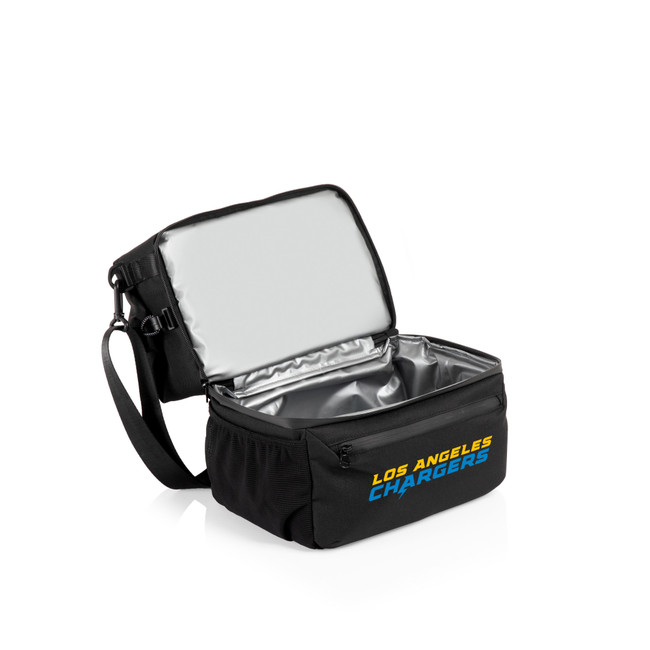 Los Angeles Chargers Tarana Lunch Bag Cooler with Utensils, (Carbon Black)
