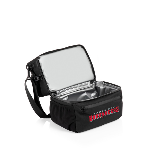 Tampa Bay Buccaneers Tarana Lunch Bag Cooler with Utensils, (Carbon Black)