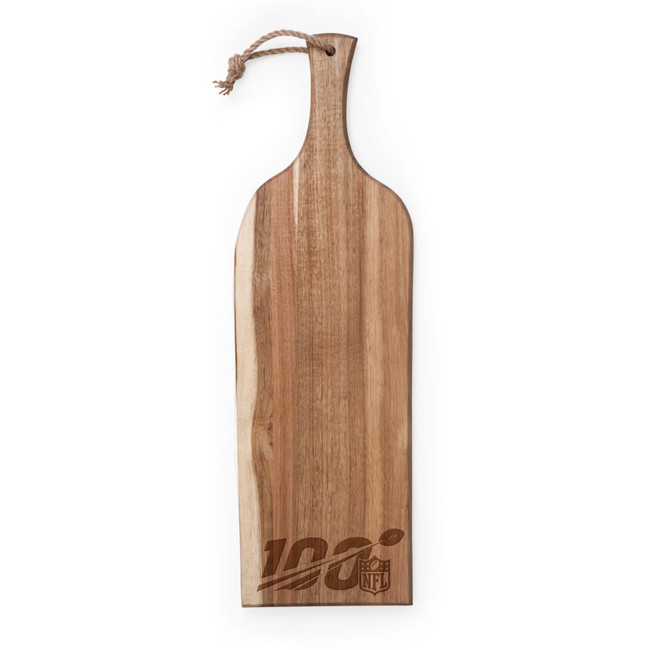 NFL 100 Artisan 24" Acacia Charcuterie Board, (Acacia Wood)