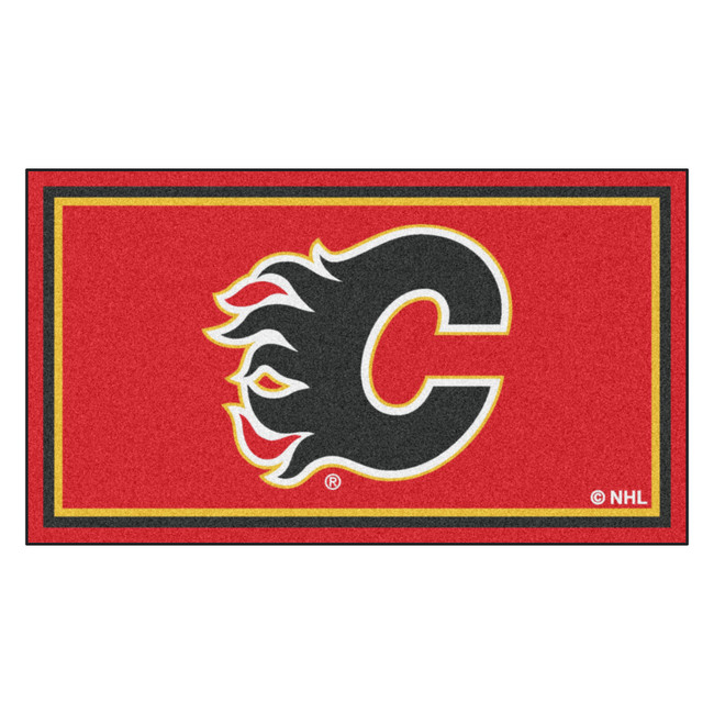 NHL - Calgary Flames 3x5 Rug 36"x 60"