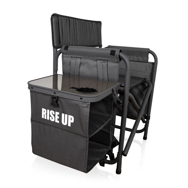 Atlanta Falcons Fusion Camping Chair, (Dark Gray with Black Accents)