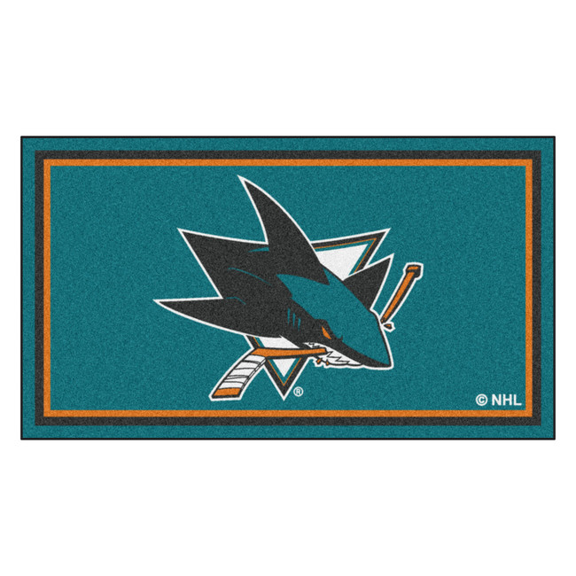 NHL - San Jose Sharks 3x5 Rug 36"x 60"