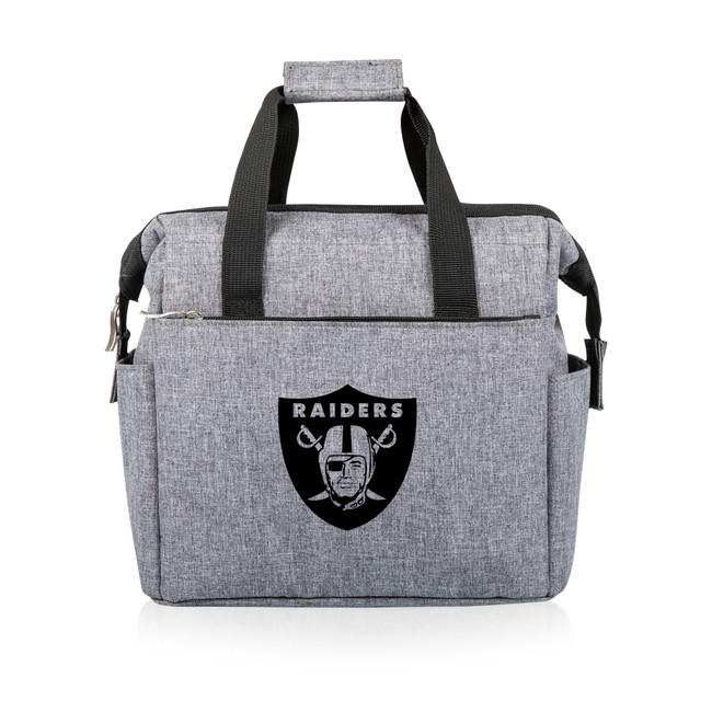 Las Vegas Raiders On The Go Lunch Bag Cooler, (Heathered Gray)