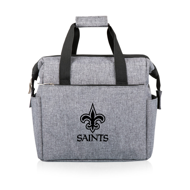 New Orleans Saints On The Go Lunch Bag Cooler, (Heathered Gray)