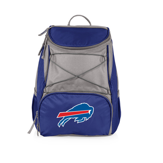 Buffalo Bills PTX Backpack Cooler, (Navy Blue with Gray Accents)