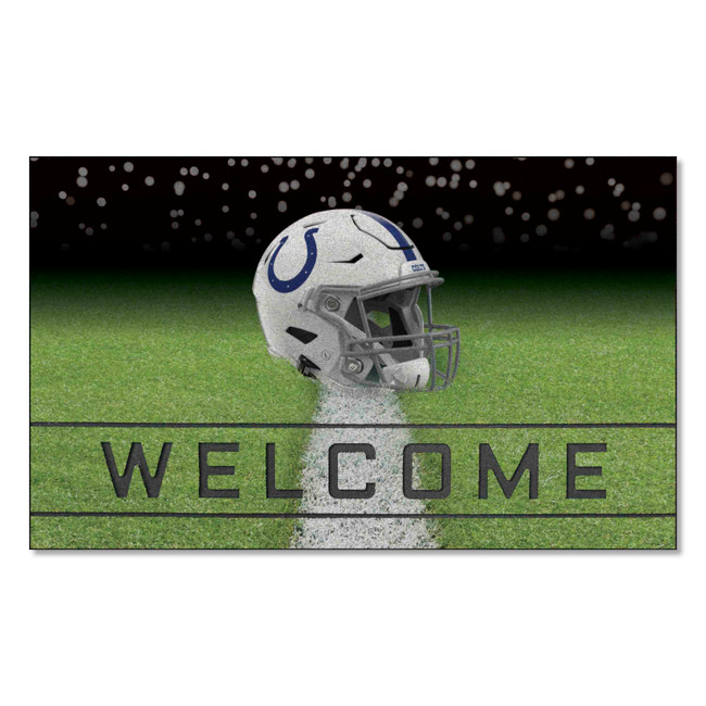 Indianapolis Colts Rubber Door Mat - 18in. x 30in. Colts Helmet Logo