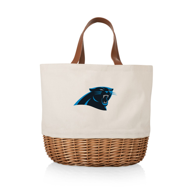 Carolina Panthers Promenade Picnic Basket, (Beige Canvas)