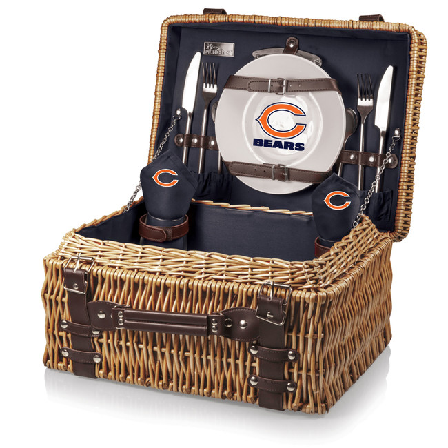 Chicago Bears Champion Picnic Basket, (Navy Blue)
