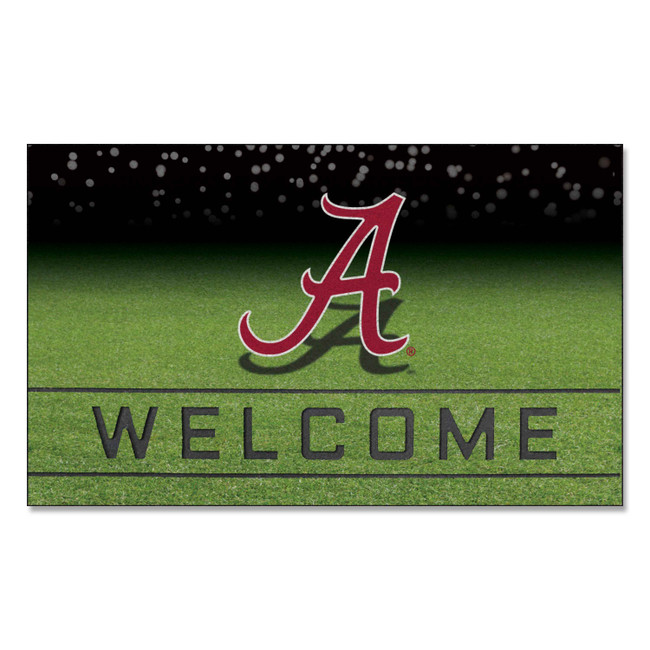 Alabama Crimson Tide Crumb Rubber Door Mat - 18in. x 30in. A Primary Logo
