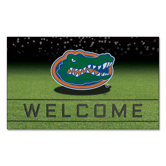 Florida Gators Crumb Rubber Door Mat - 18in. x 30in. Gator Head Primary Logo
