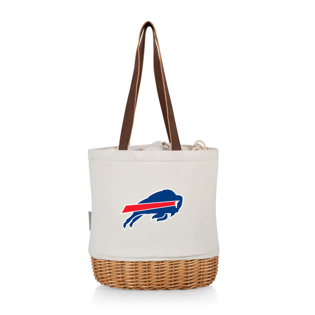Buffalo Bills Pico Willow and Canvas Lunch Basket, (Natural Canvas)
