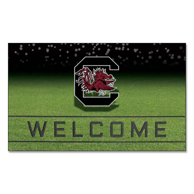 South Carolina Gamecocks Crumb Rubber Door Mat - 18in. x 30in. C with Gamecock Primary Logo