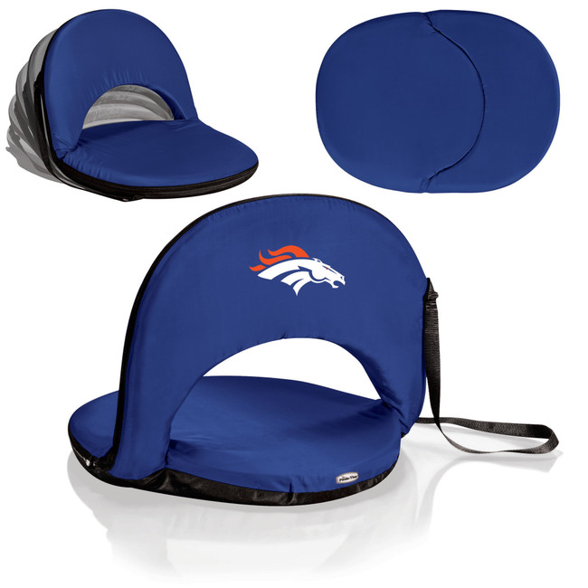 Denver Broncos Oniva Portable Reclining Seat, (Navy Blue)