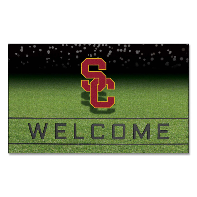 Southern California Trojans Crumb Rubber Door Mat - 18in. x 30in. SC Primary Logo