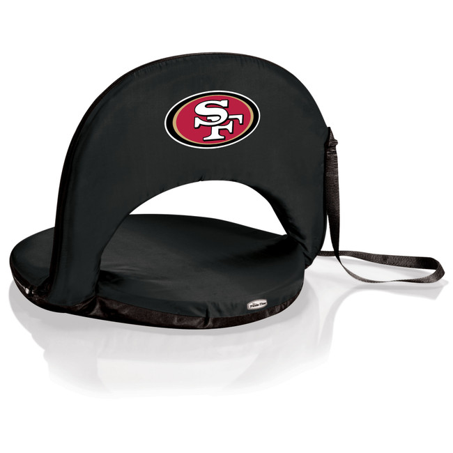 San Francisco 49ers Oniva Portable Reclining Seat, (Black)