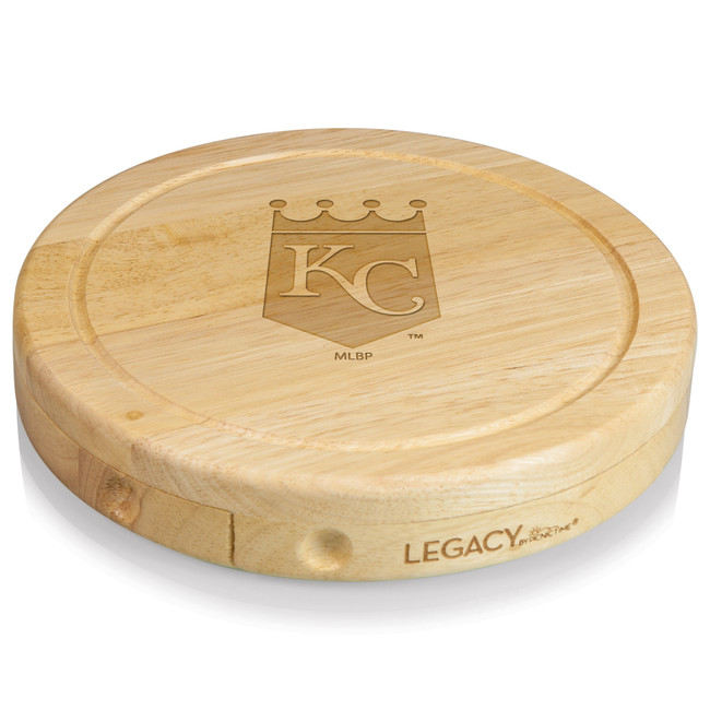 Kansas City Royals Brie Cheese Cutting Board & Tools Set (Parawood)