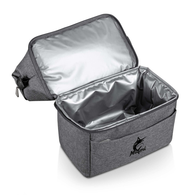 Miami Marlins Urban Lunch Bag Cooler (Gray with Black Accents)