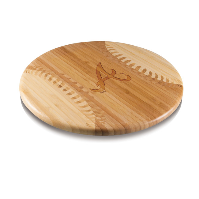 Atlanta Braves Home Run! Baseball Cutting Board & Serving Tray (Parawood)