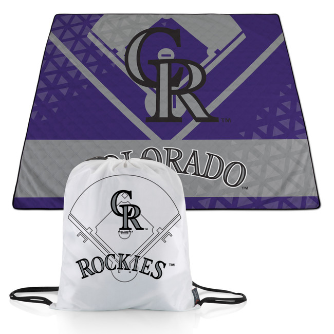 Colorado Rockies Impresa Picnic Blanket (Black & White)