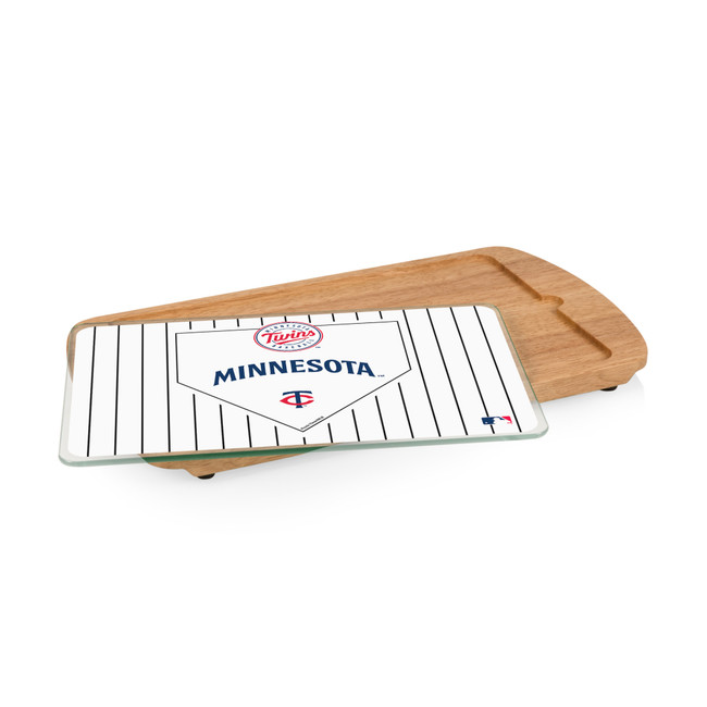 Minnesota Twins Billboard Glass Top Serving Tray (Parawood)