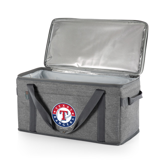 Texas Rangers 64 Can Collapsible Cooler (Heathered Gray)
