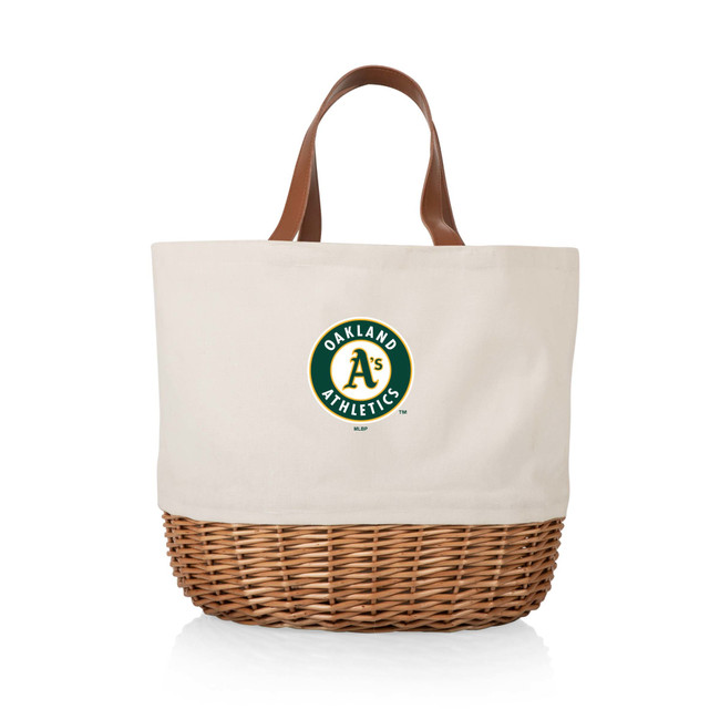 Oakland Athletics Promenade Picnic Basket (Beige Canvas)