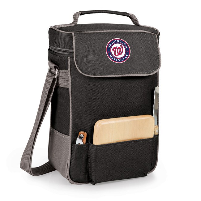 Washington Nationals Duet Wine & Cheese Tote (Black with Gray Accents)