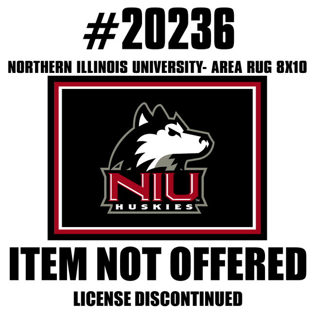 Northern Illinois Huskies 8ft. x 10 ft. Plush Area Rug