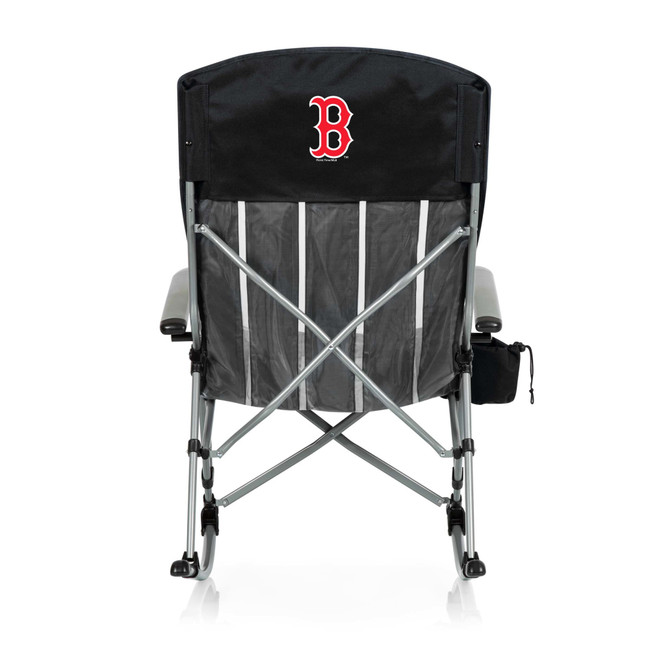 Boston Red Sox Outdoor Rocking Camp Chair (Black)