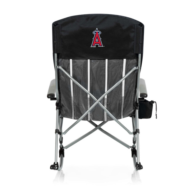 Los Angeles Angels Outdoor Rocking Camp Chair (Black)