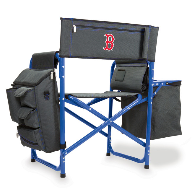 Boston Red Sox Fusion Camping Chair (Dark Gray with Blue Accents)