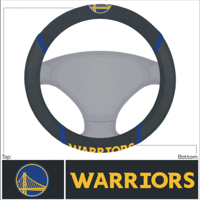 NBA - Golden State Warriors Steering Wheel Cover 15"x15"