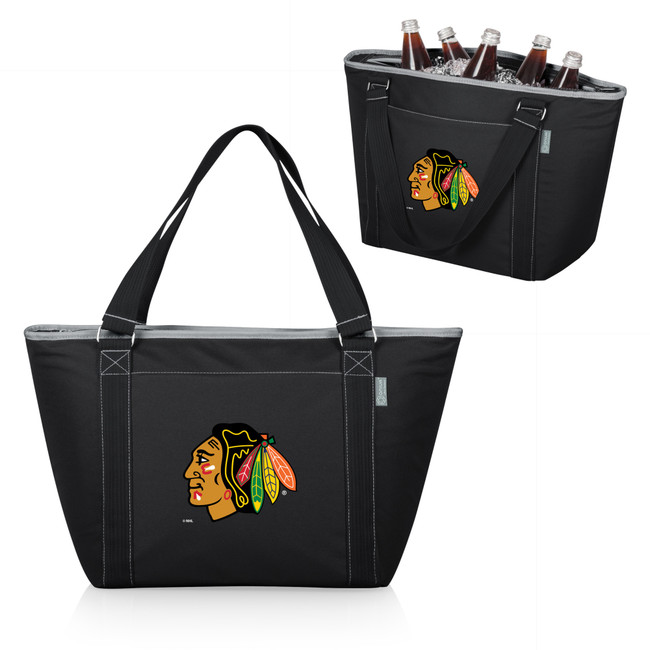 Chicago Blackhawks Topanga Cooler Tote Bag, (Black)