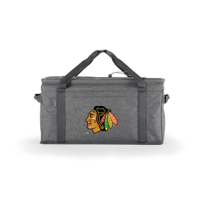 Chicago Blackhawks 64 Can Collapsible Cooler, (Heathered Gray)
