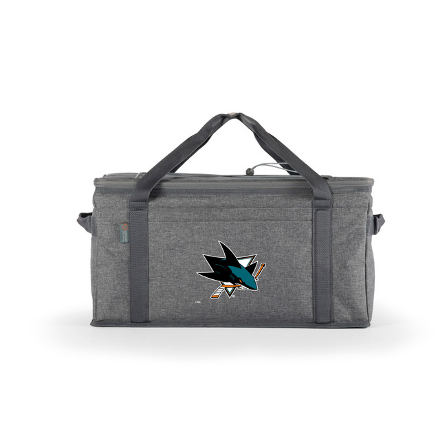 San Jose Sharks 64 Can Collapsible Cooler, (Heathered Gray)