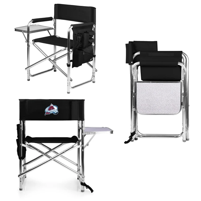 Colorado Avalanche Sports Chair, (Black)