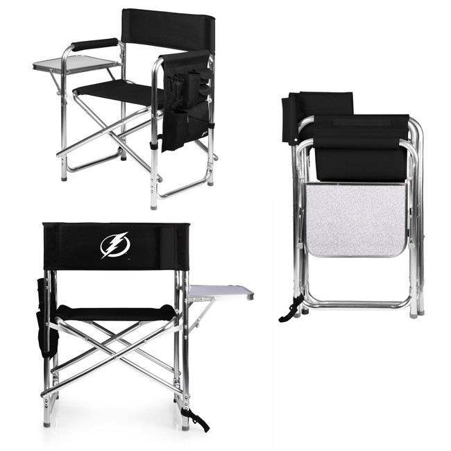 Tampa Bay Lightning Sports Chair, (Black)