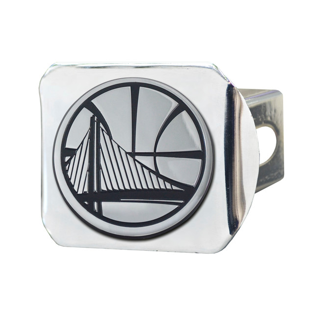 NBA - Golden State Warriors Hitch Cover - Chrome on Chrome 3.4"x4"