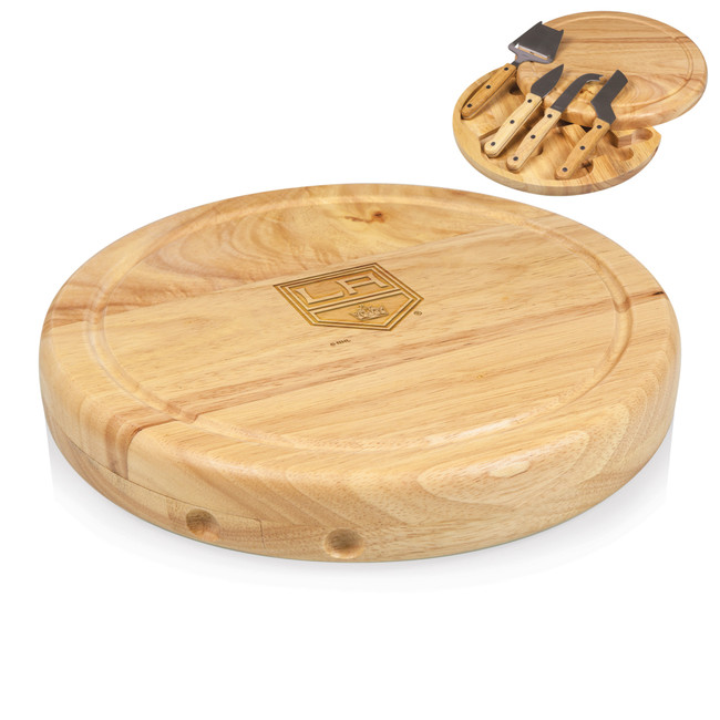 Los Angeles Kings Circo Cheese Cutting Board & Tools Set, (Parawood)