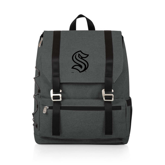 Seattle Kraken On The Go Traverse Backpack Cooler, (Heathered Gray)
