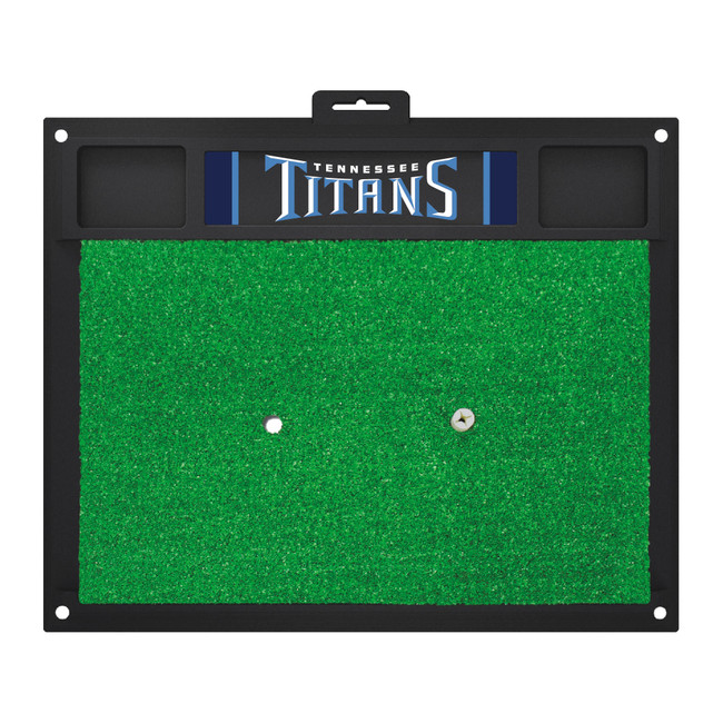 Tennessee Titans Golf Hitting Mat "Tennessee Titans" Wordmark Navy