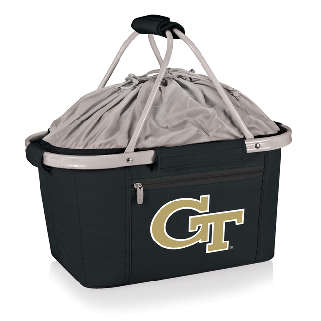 Georgia Tech Yellow Jackets Metro Basket Collapsible Cooler Tote, (Black)