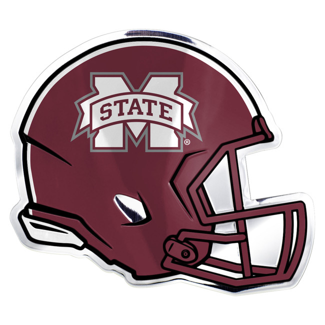 Mississippi State University - Mississippi State Bulldogs Embossed Helmet Emblem M State Primary Logo Maroon