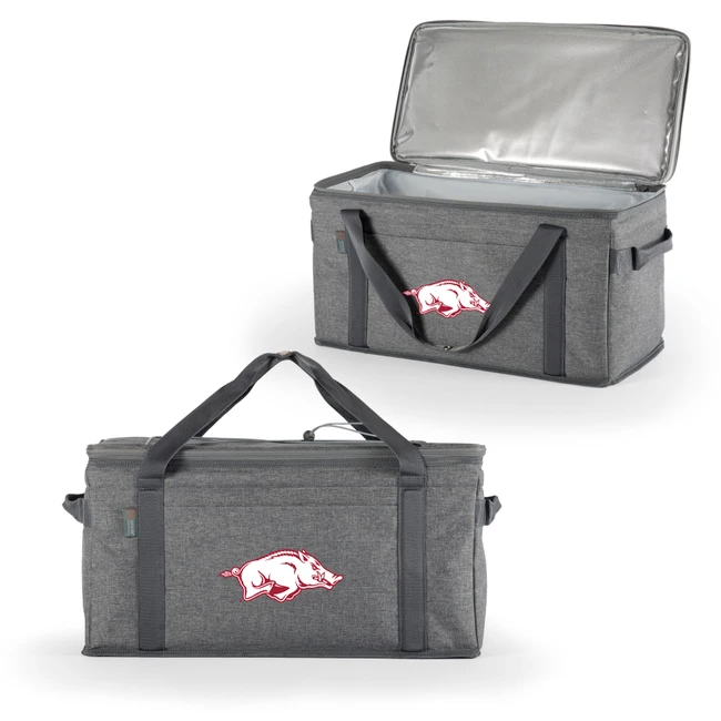 Arkansas Razorbacks 64 Can Collapsible Cooler, (Heathered Gray)