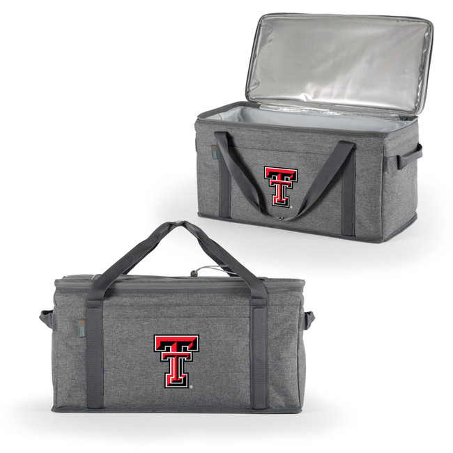 Texas Tech Red Raiders 64 Can Collapsible Cooler, (Heathered Gray)