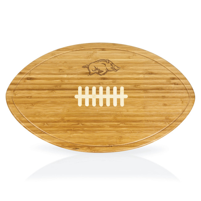 Arkansas Razorbacks Kickoff Football Cutting Board & Serving Tray, (Bamboo)
